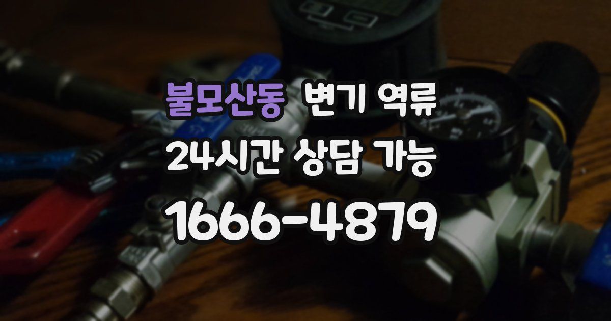 불모산동 변기 역류