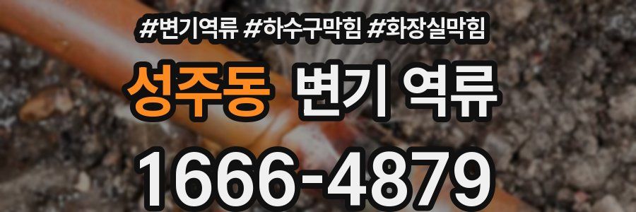 성주동 변기 역류