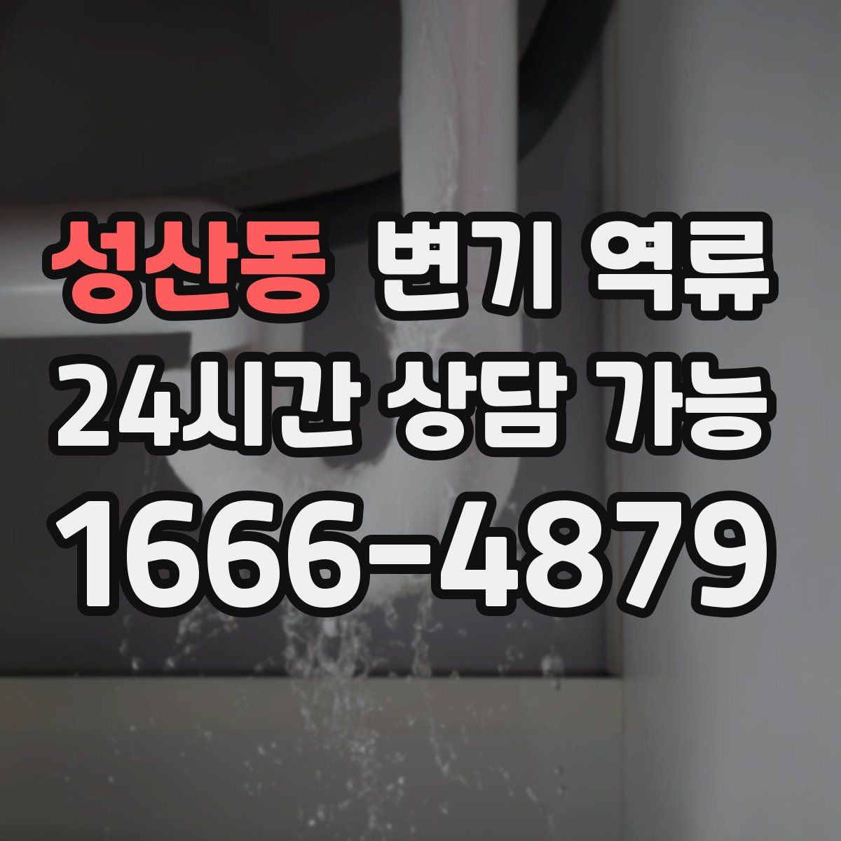 성산동 변기 역류