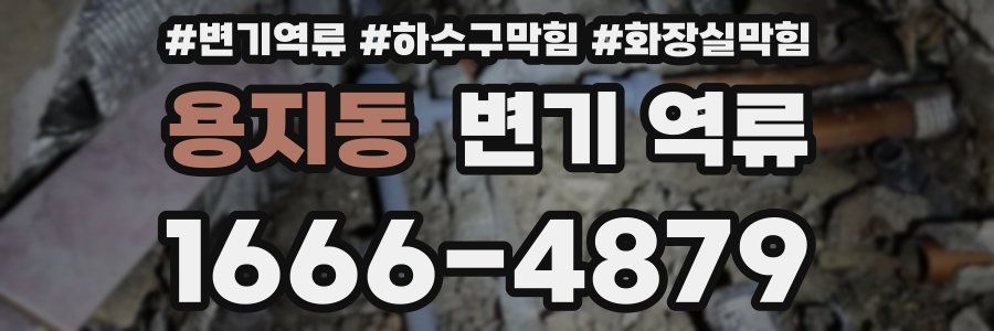 용지동 변기 역류