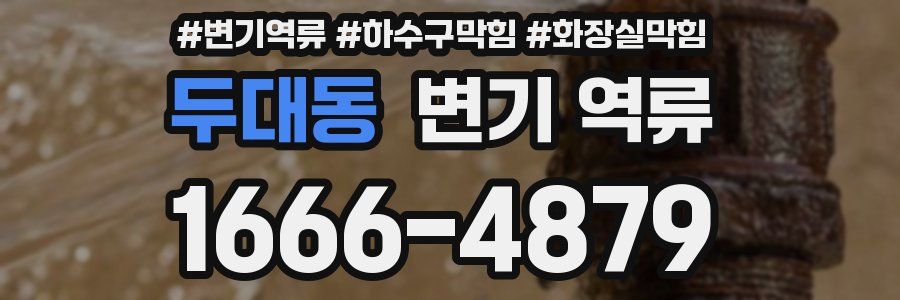 두대동 변기 역류