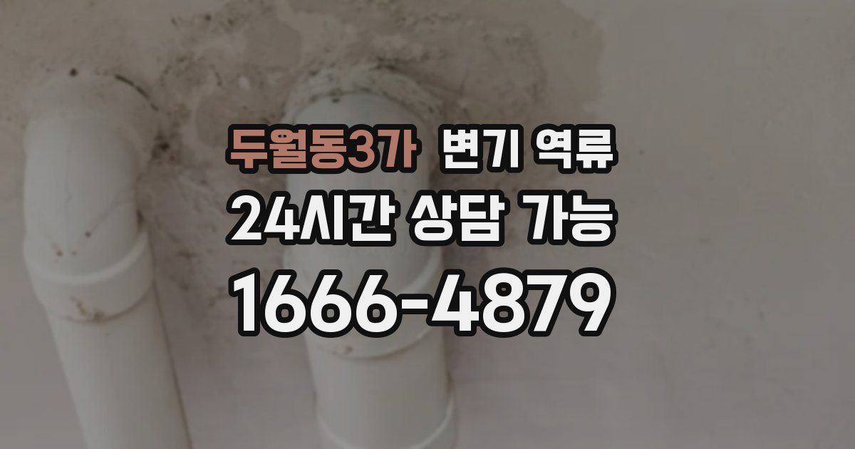 두월동3가 변기 역류