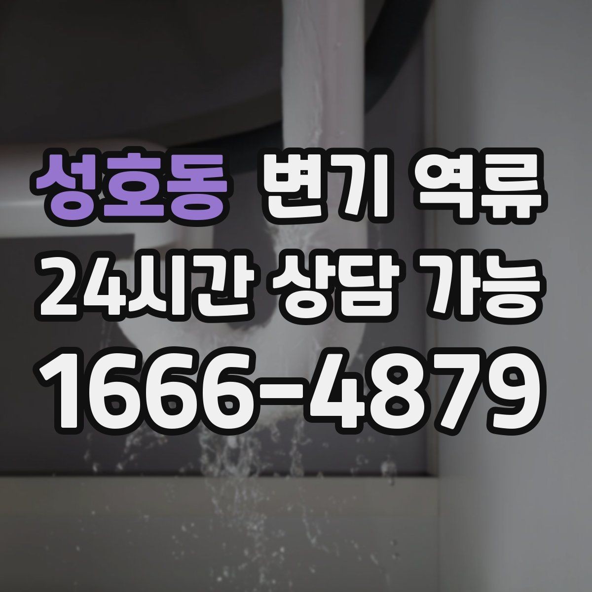 성호동 변기 역류 레버를 눌러도 수위만 오를 때 원인 추정