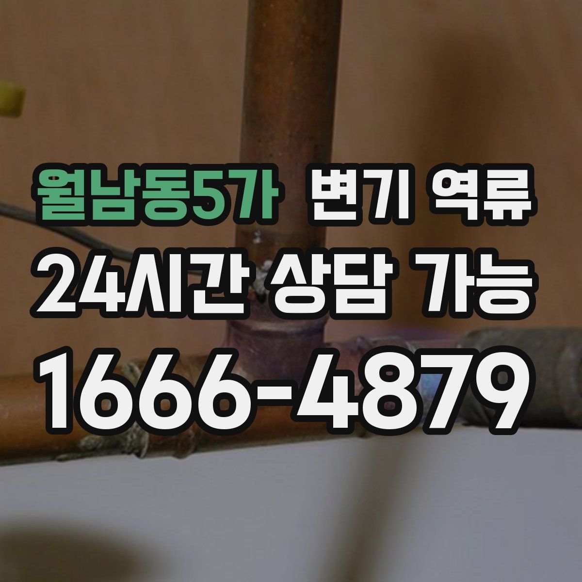 월남동5가 변기 역류