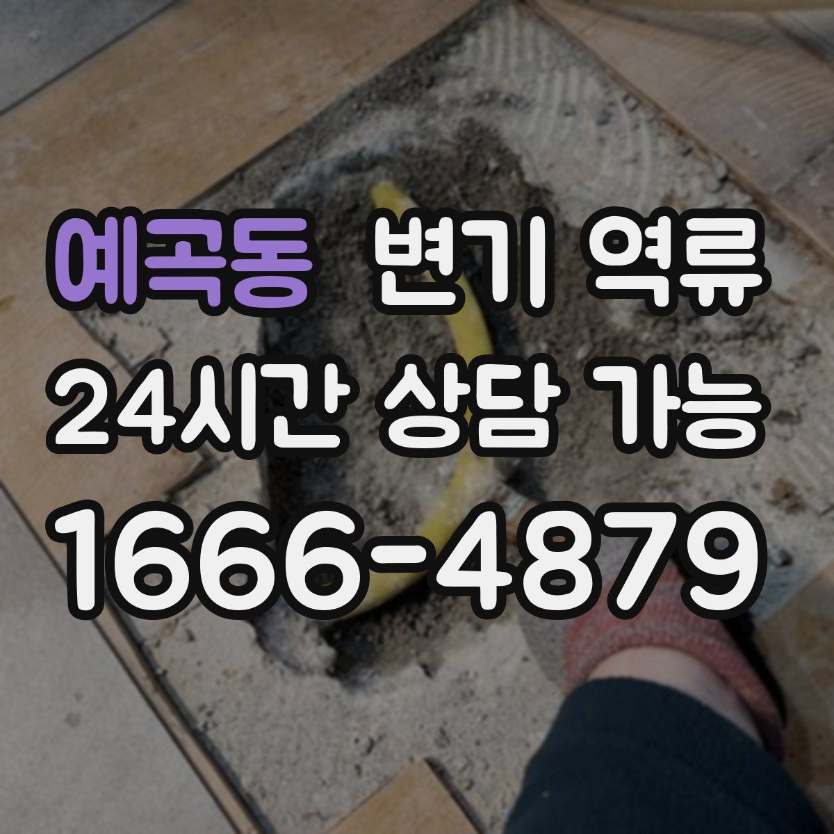 예곡동 변기 역류