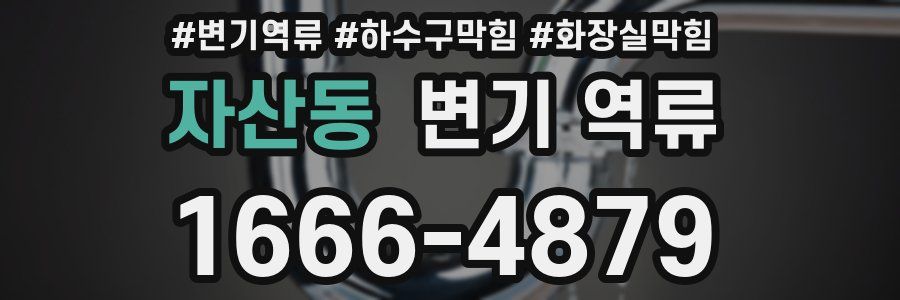 자산동 변기 역류