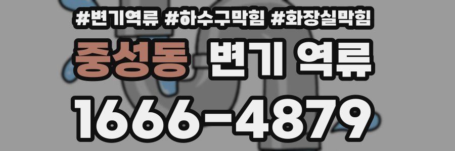 중성동 변기 역류