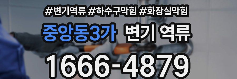 중앙동3가 변기 역류