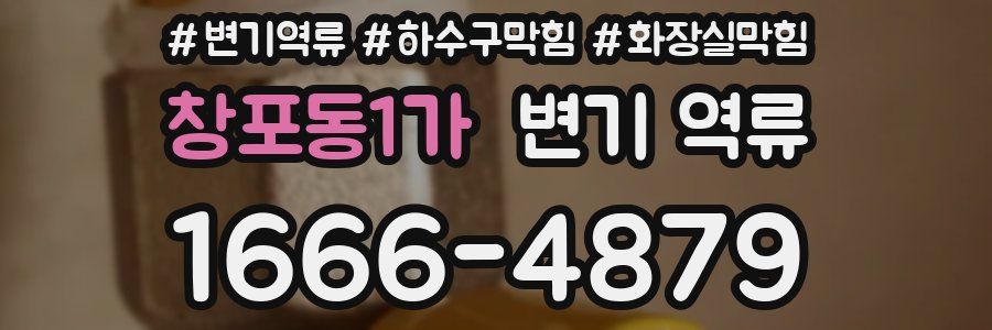 창포동1가 변기 역류