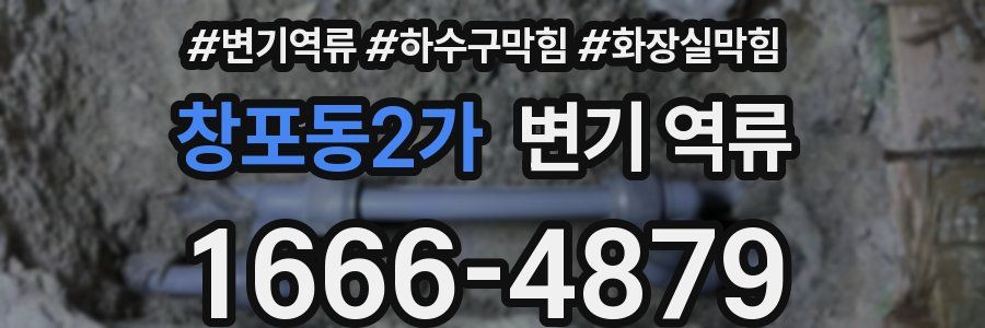창포동2가 변기 역류