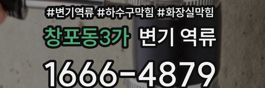 창포동3가 변기 역류