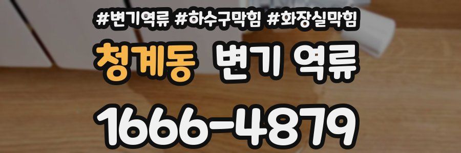 청계동 변기 역류