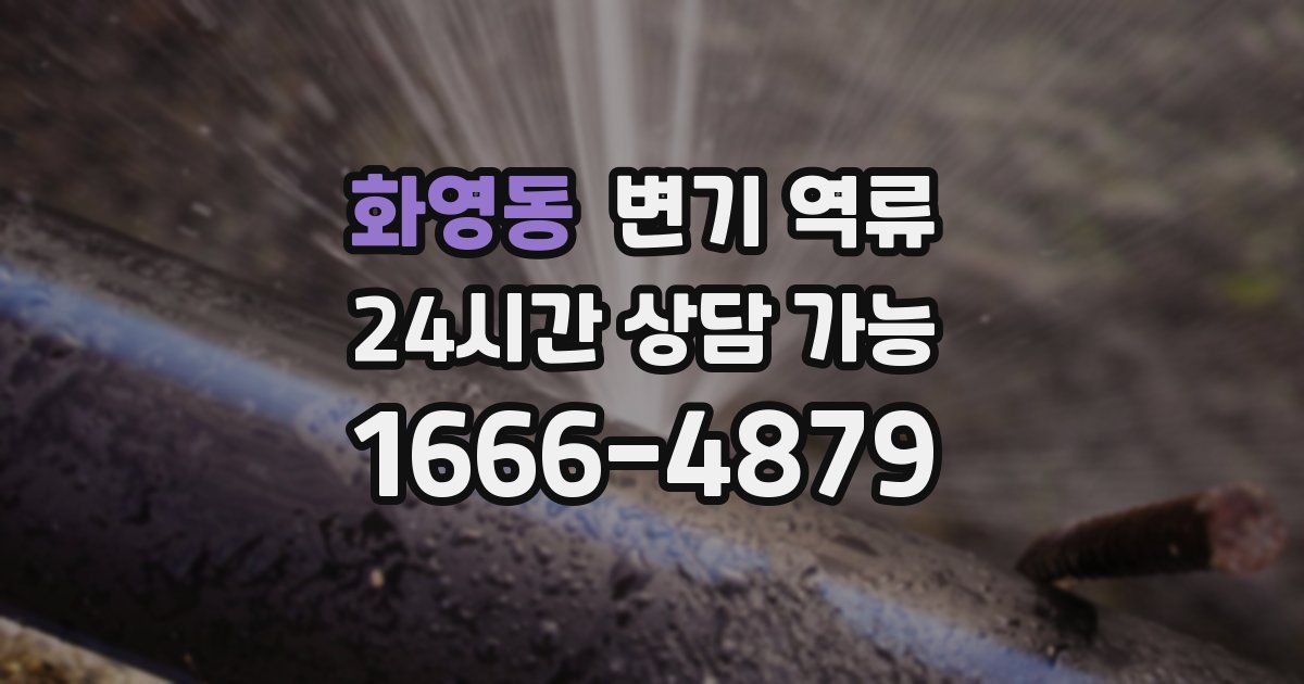 화영동 변기 역류