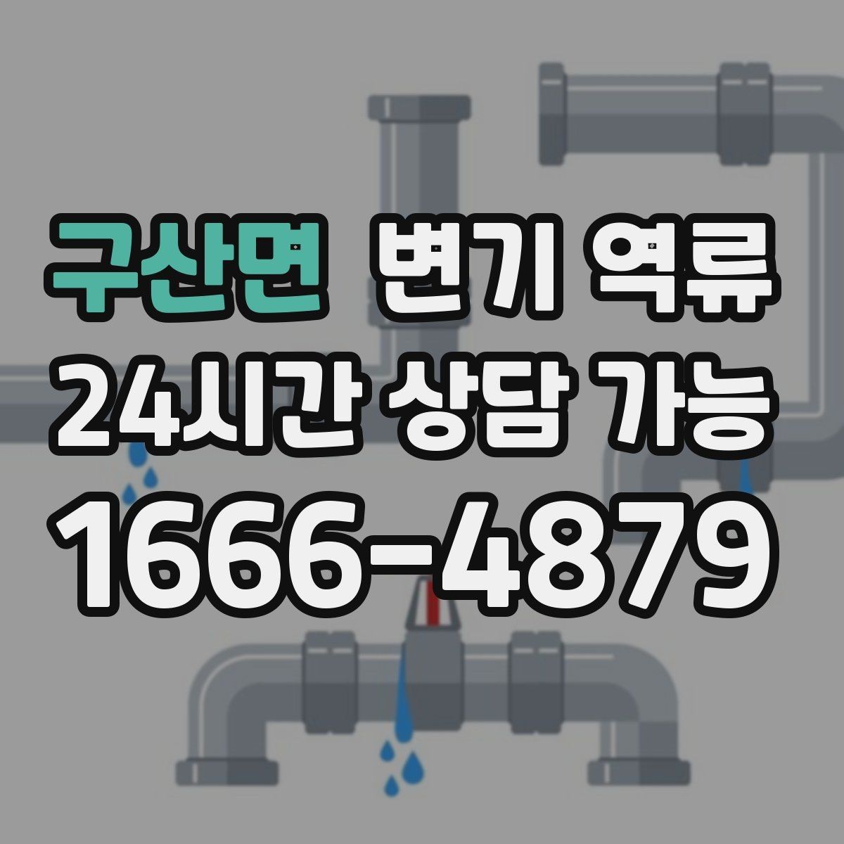 구산면 변기 역류 트랩수 부족이 냄새를 만들 수 있을까