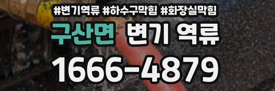 구산면 변기 역류