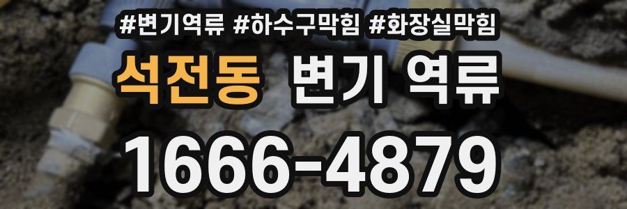 석전동 변기 역류