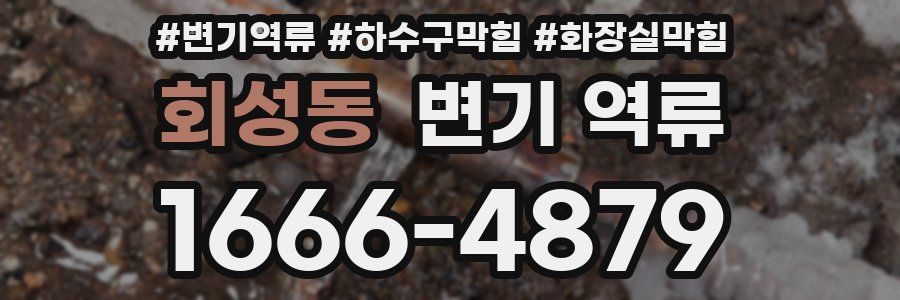 회성동 변기 역류