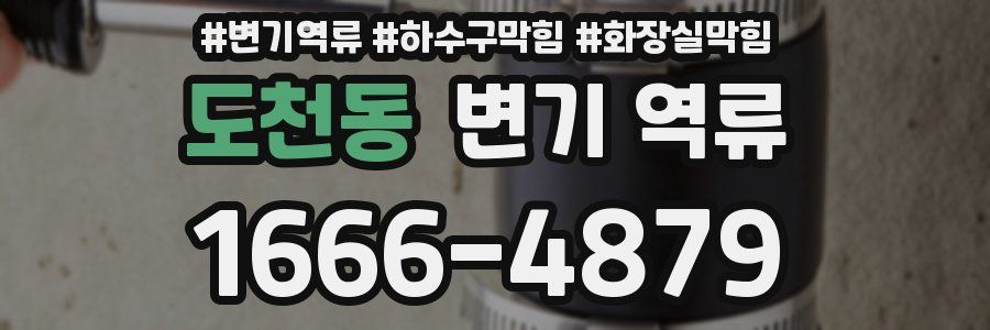 도천동 변기 역류