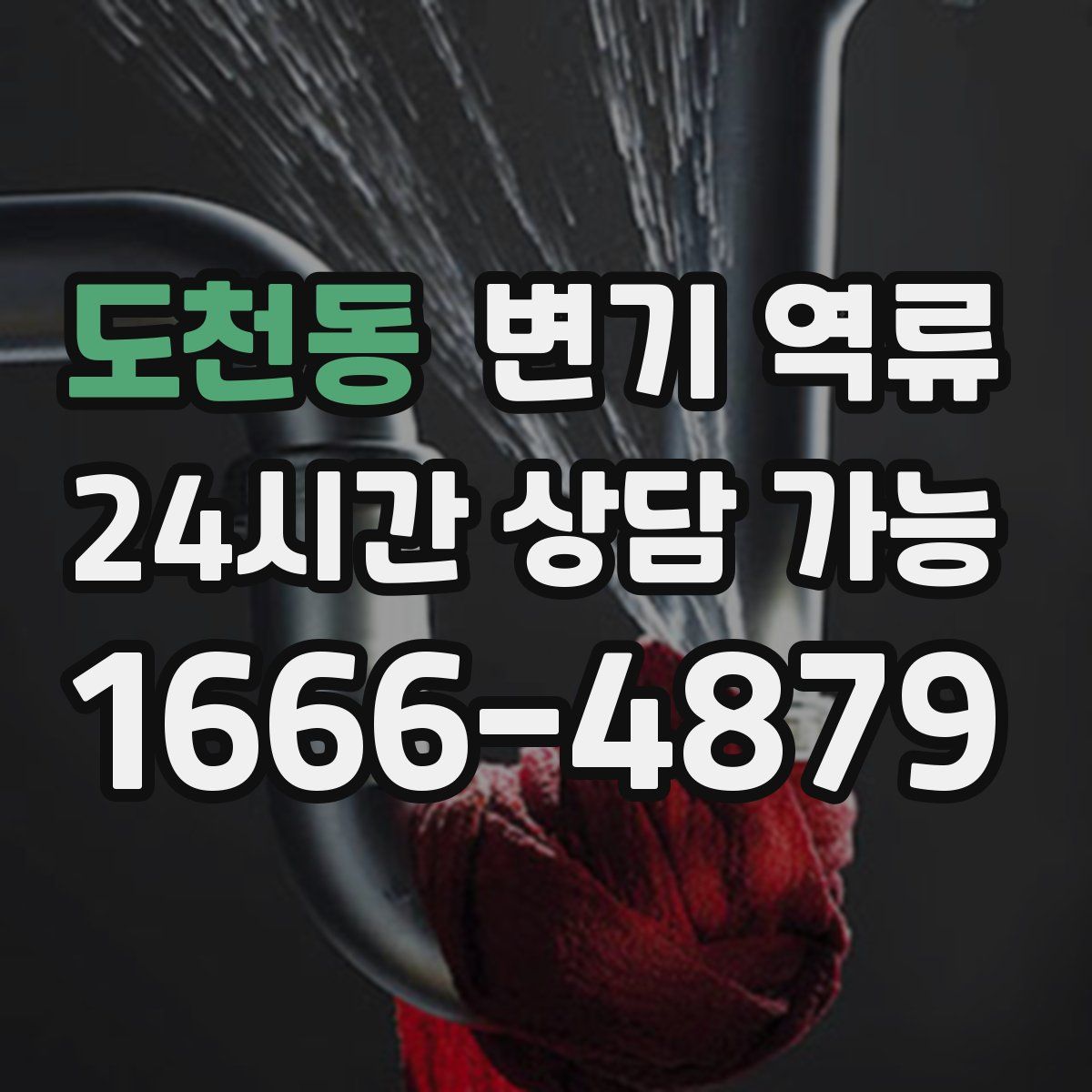 도천동 변기 역류