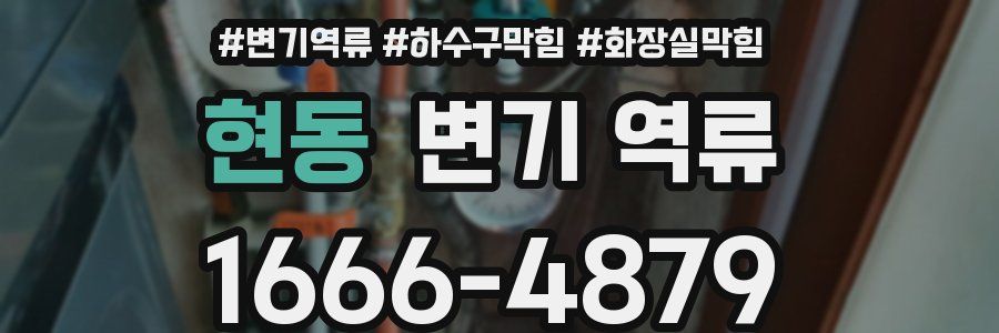 현동 변기 역류