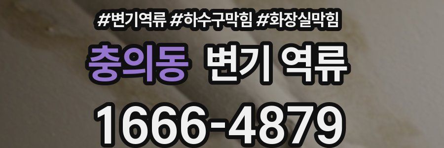 충의동 변기 역류