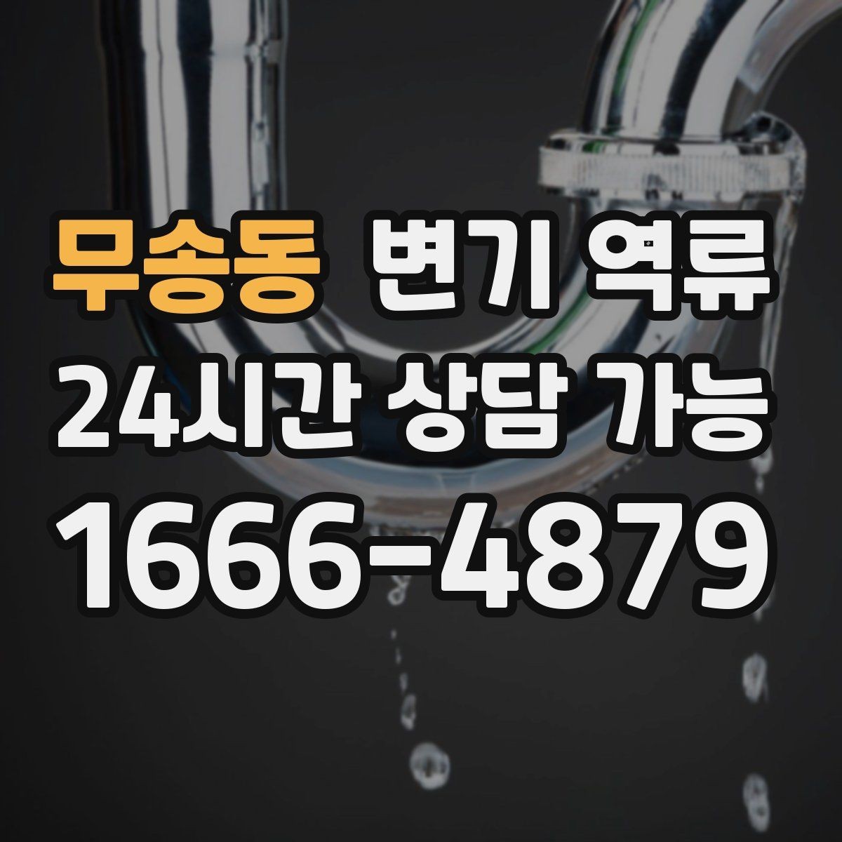 무송동 변기 역류 왁스링 문제로 물이 새면 역류처럼 보일까