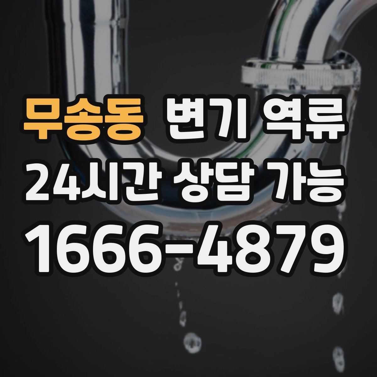 무송동 변기 역류