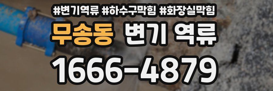 무송동 변기 역류