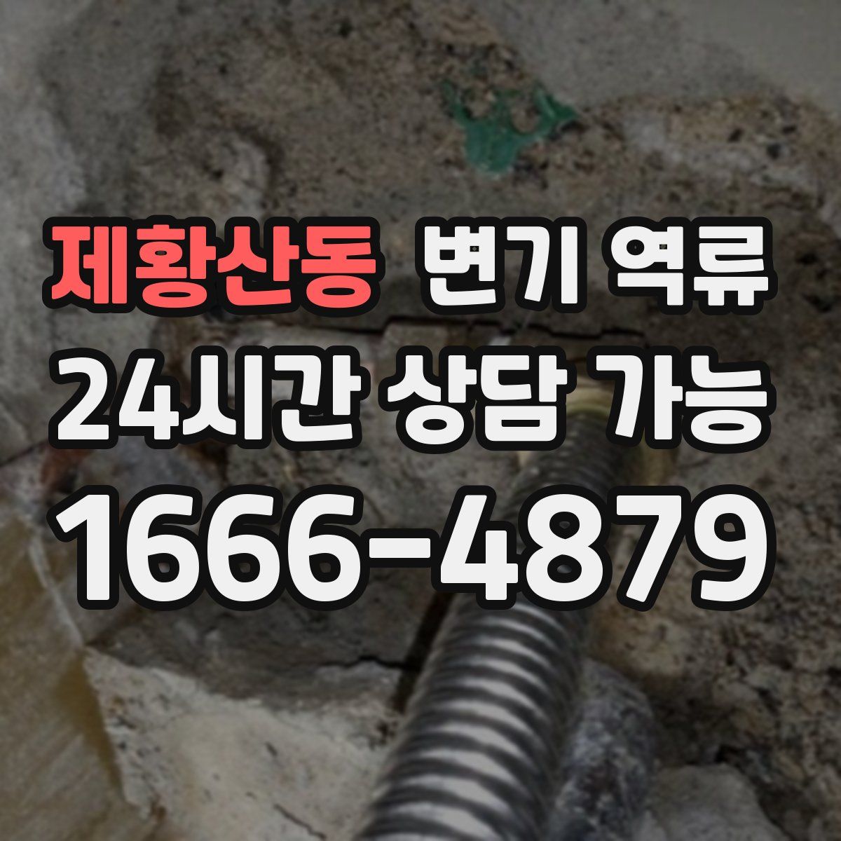 제황산동 변기 역류