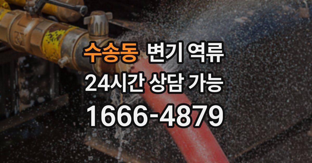수송동 변기 역류