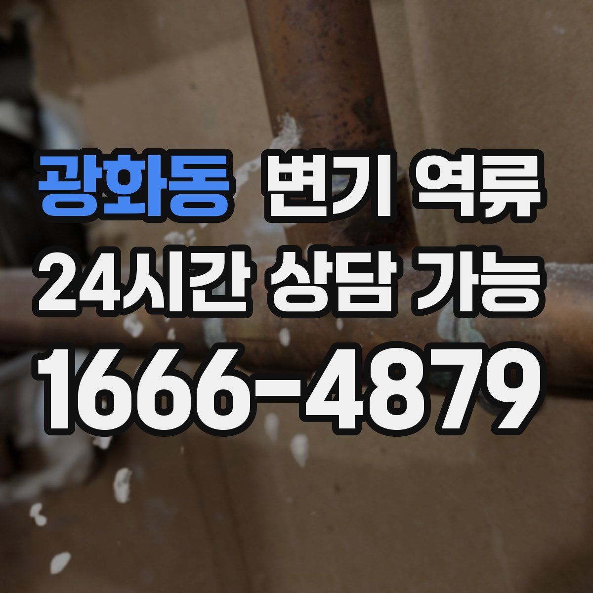 광화동 변기 역류