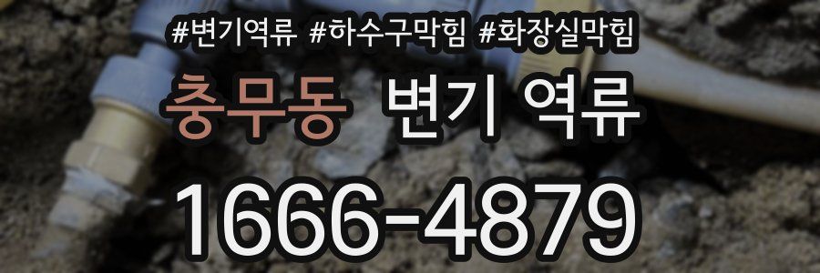 충무동 변기 역류