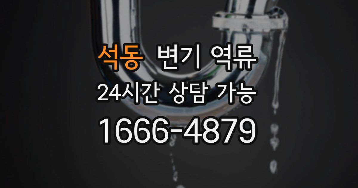 석동 변기 역류