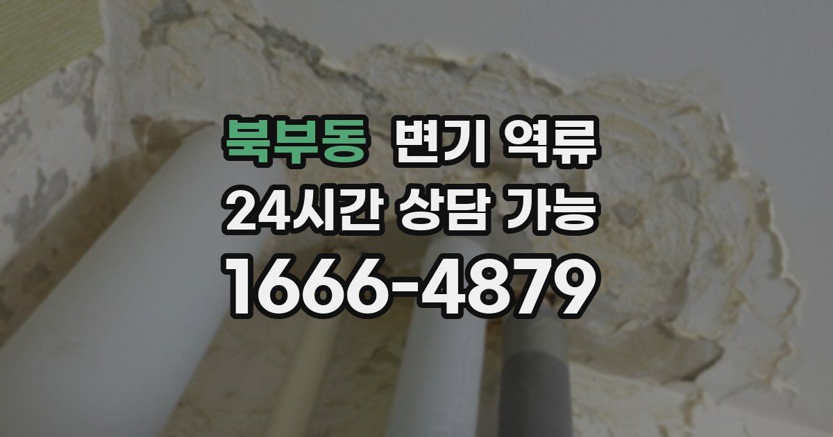 북부동 변기 역류