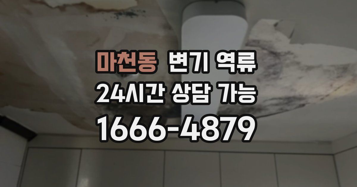 마천동 변기 역류