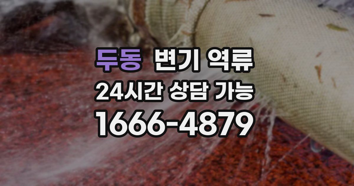 두동 변기 역류