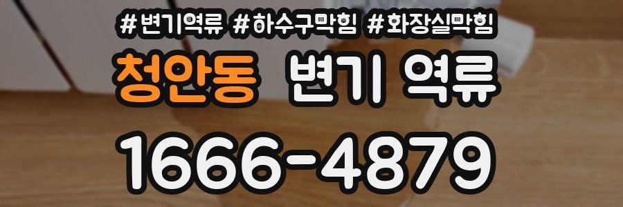 청안동 변기 역류