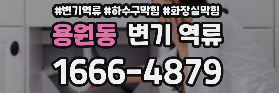 용원동 변기 역류