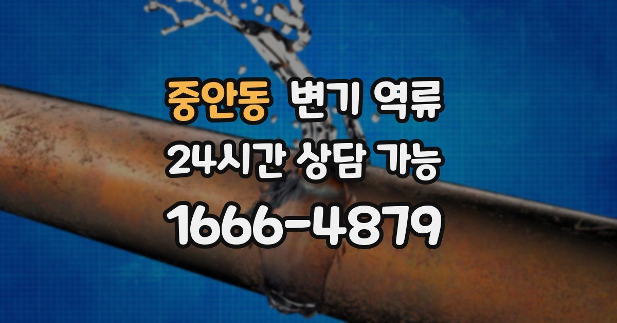 중안동 변기 역류