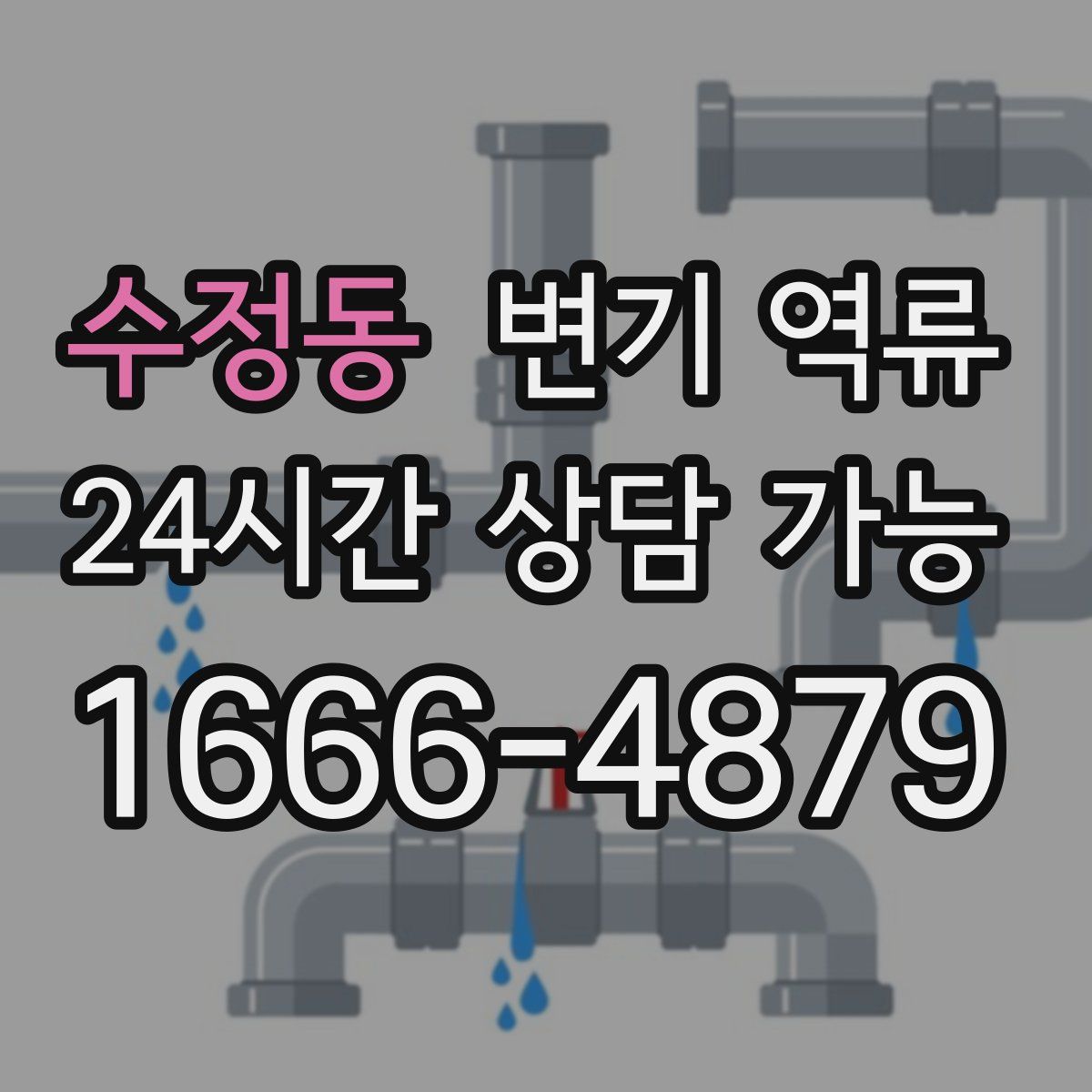 수정동 변기 역류