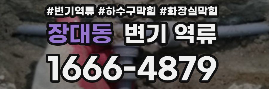 장대동 변기 역류