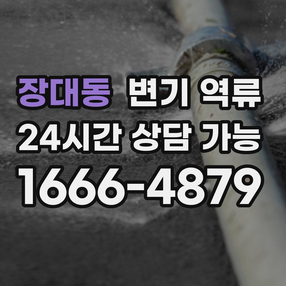 장대동 변기 역류