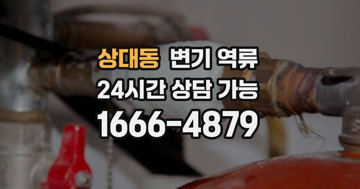 상대동 변기 역류