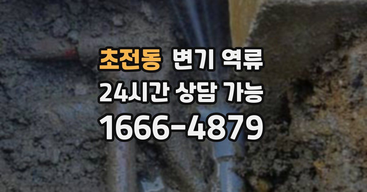 초전동 변기 역류