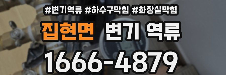집현면 변기 역류