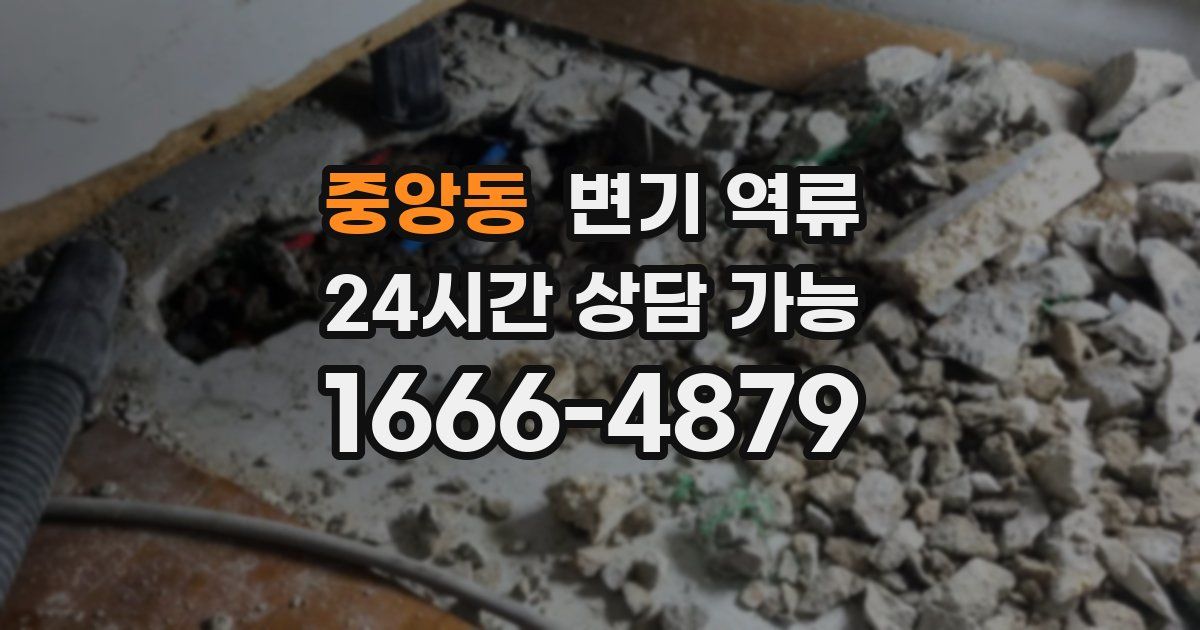 중앙동 변기 역류