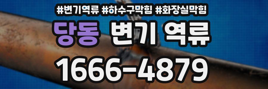 당동 변기 역류