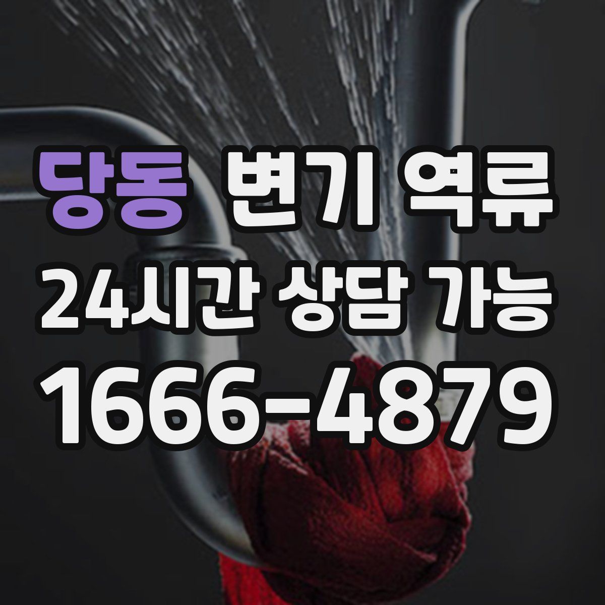 당동 변기 역류