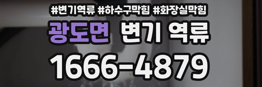 광도면 변기 역류