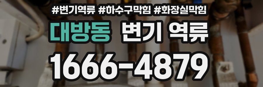 대방동 변기 역류